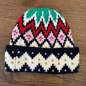 La Ligne fair isle women’s cashmere hat